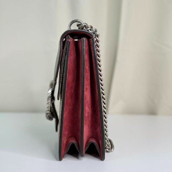 Gucci GG Logo Supreme Large Dionysus Shoulder Bag with Floral Accent - Picture 2 of 8